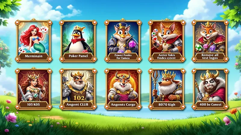 Ilustrasi layar permainan slot dengan simbol dan efek cahaya